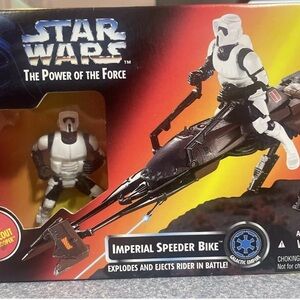 Star Wars Galactic Empire Speeder Bike - Black and White